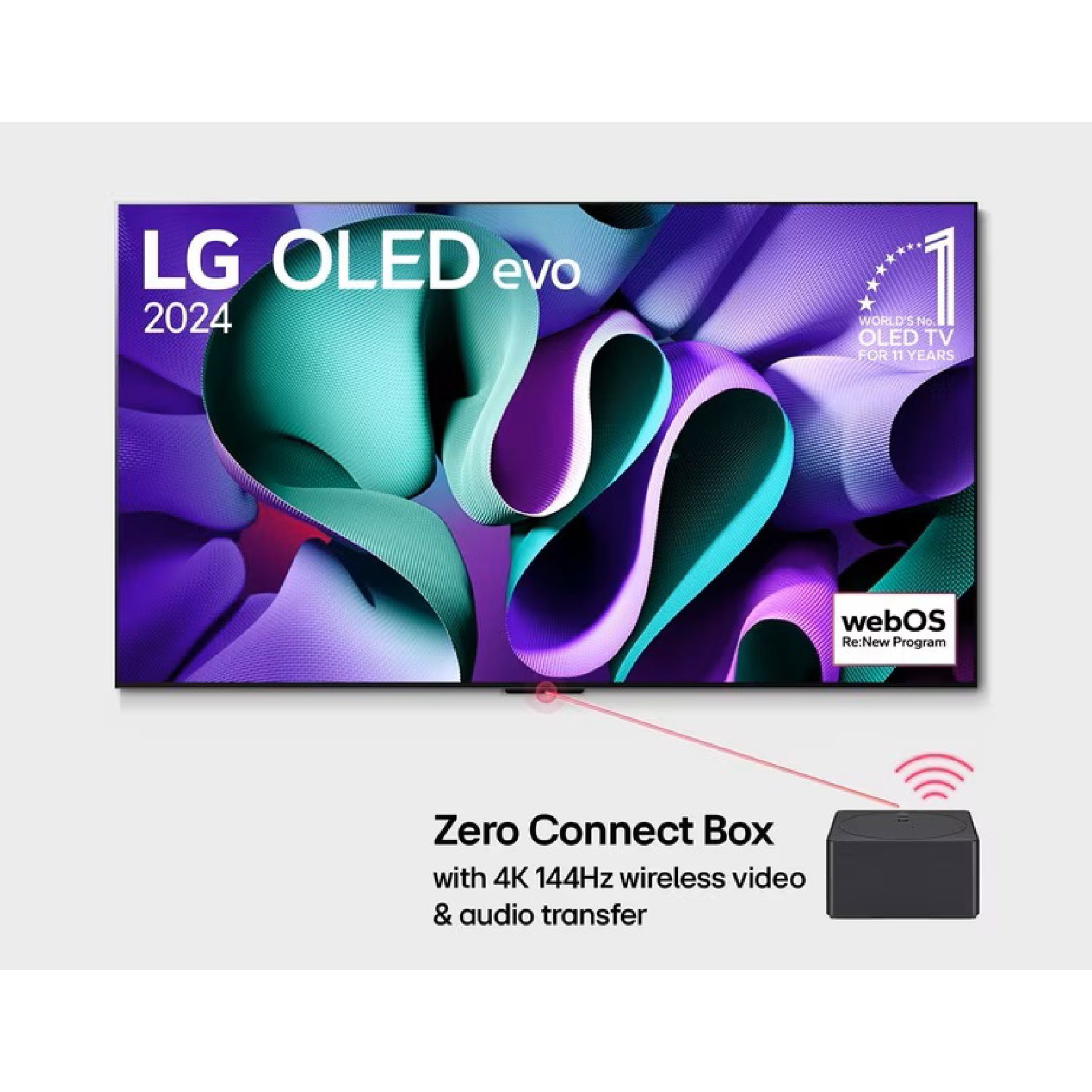 LG 樂金 M4 系列 97吋 4K OLED evo AI 無線智能電視 OLED97M4PCA 97M4