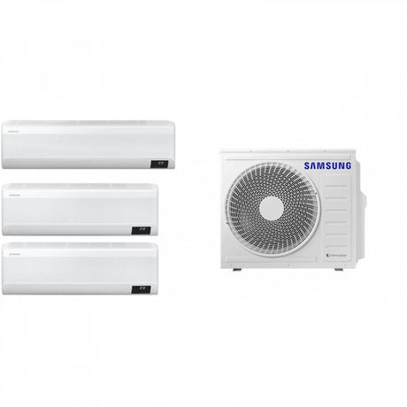 Samsung 三星 AJ068TXJ3KH/EA + AJ020 + AJ020 + AJ050 1拖3機 3/4匹+3/4匹+2匹 變頻冷暖 多聯式掛牆分體式冷氣機 - Fever Electrics 電器熱網購平台