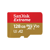 Sandisk Extreme 128GB A2 V30 U3 UHS - I microSDXC 記憶卡 (SDSQXAA - 128G - GN6GN) - Fever Electrics 電器熱網購平台