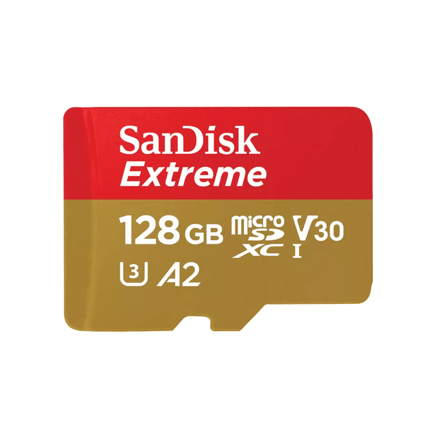 Sandisk Extreme 128GB A2 V30 U3 UHS - I microSDXC 記憶卡 (SDSQXAA - 128G - GN6GN) - Fever Electrics 電器熱網購平台