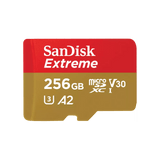 Sandisk Extreme 256GB A2 V30 U3 UHS - I microSDXC 記憶卡 (SDSQXAV - 256G - GN6GN) - Fever Electrics 電器熱網購平台