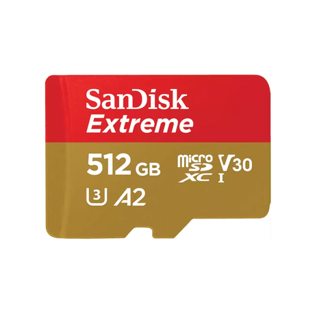 Sandisk Extreme 512GB A2 V30 U3 UHS - I microSDXC 記憶卡 (SDSQXAV - 512G - GN6MN) - Fever Electrics 電器熱網購平台