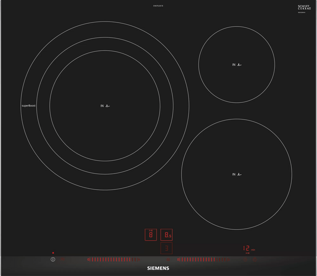 Siemens 西門子 EH675LDC2E iQ300 三頭嵌入式電磁爐 - Fever Electrics 電器熱網購平台