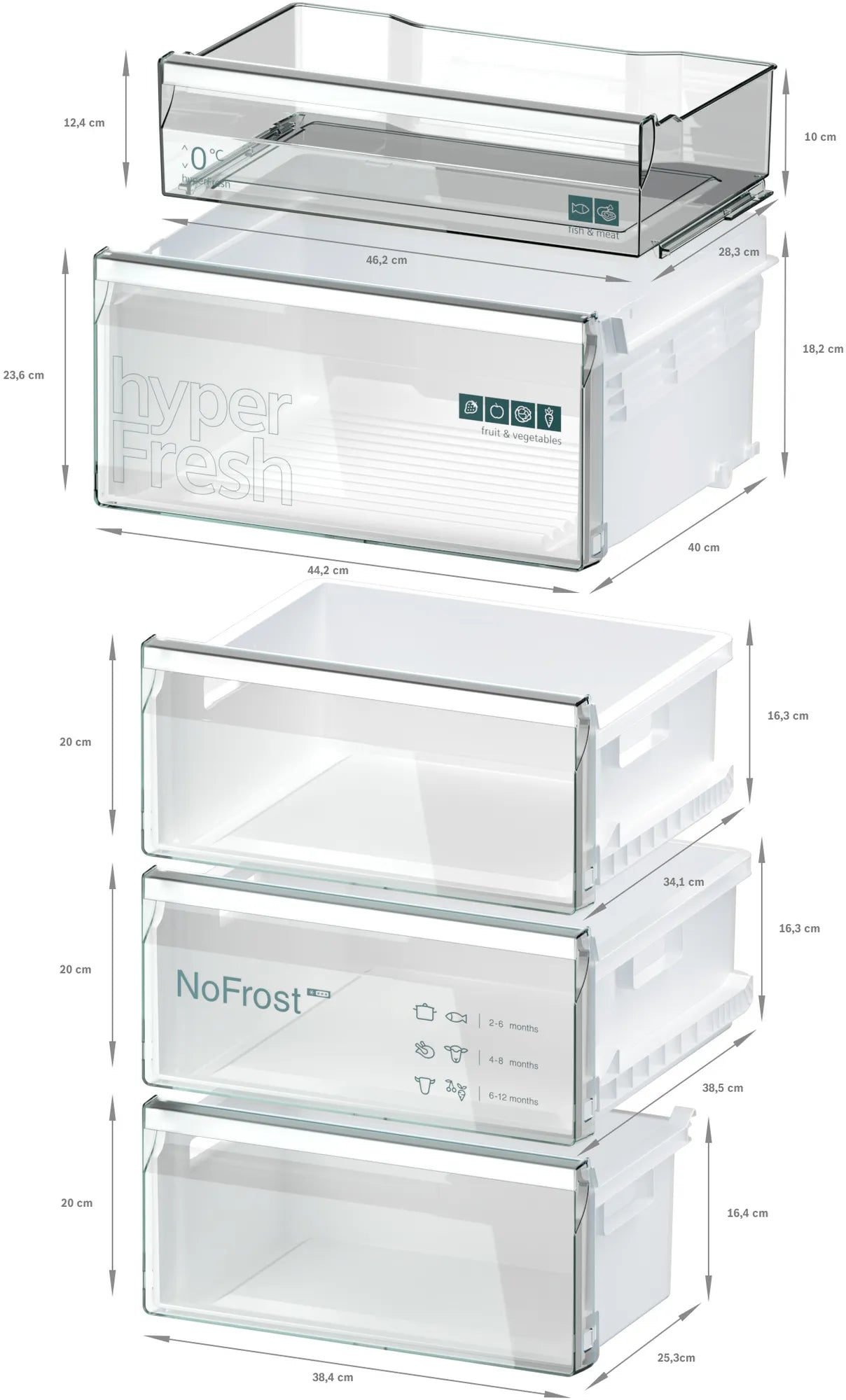 Siemens 西門子 KG36NXXDF 318L iQ300 無霜雙門雪櫃 (下置冰格) - Fever Electrics 電器熱網購平台