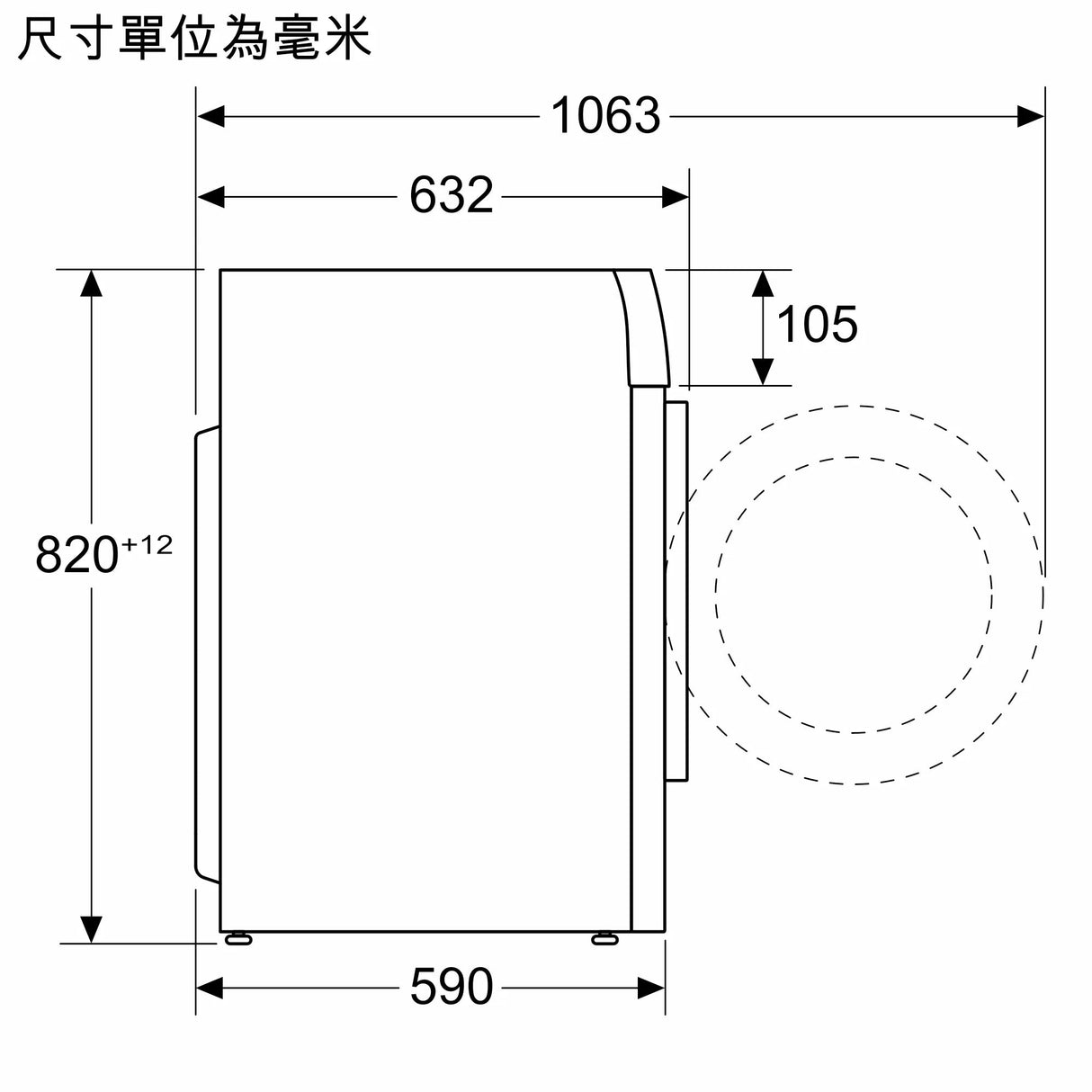 Siemens 西門子 WU12P269BU IQ500 9公斤1200轉前置式洗衣機 (已飛頂) - Fever Electrics 電器熱網購平台