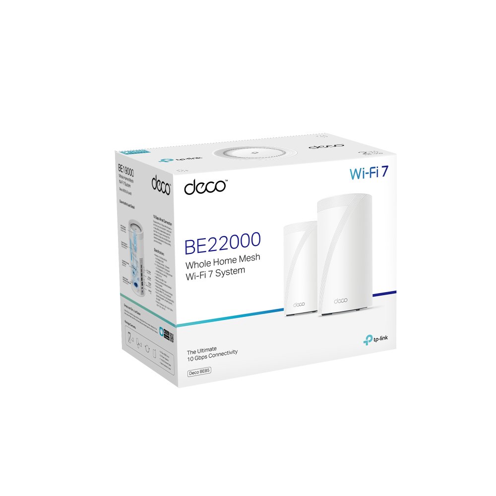 TP - Link Deco BE85 BE22000 三頻 Mesh WiFi 7 Router (1件裝) - Fever Electrics 電器熱網購平台