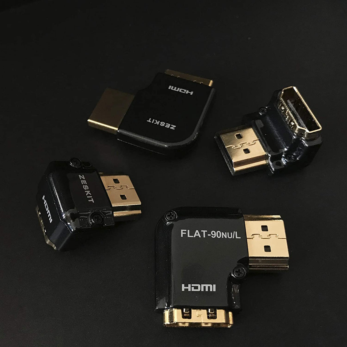 Zeskit FLAT - 90NU 鋅合金 HDMI 90度轉接頭 - Fever Electrics 電器熱網購平台