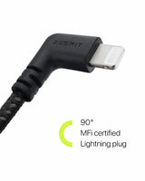 Zeskit Lightning to USB - A MFi 認證 90度傳輸線 - Fever Electrics 電器熱網購平台