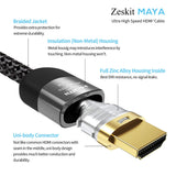 Zeskit Maya 8K 48Gbps HDMI 2.1 認證 8K60/4K120 HDMI 訊號線 - Fever Electrics 電器熱網購平台