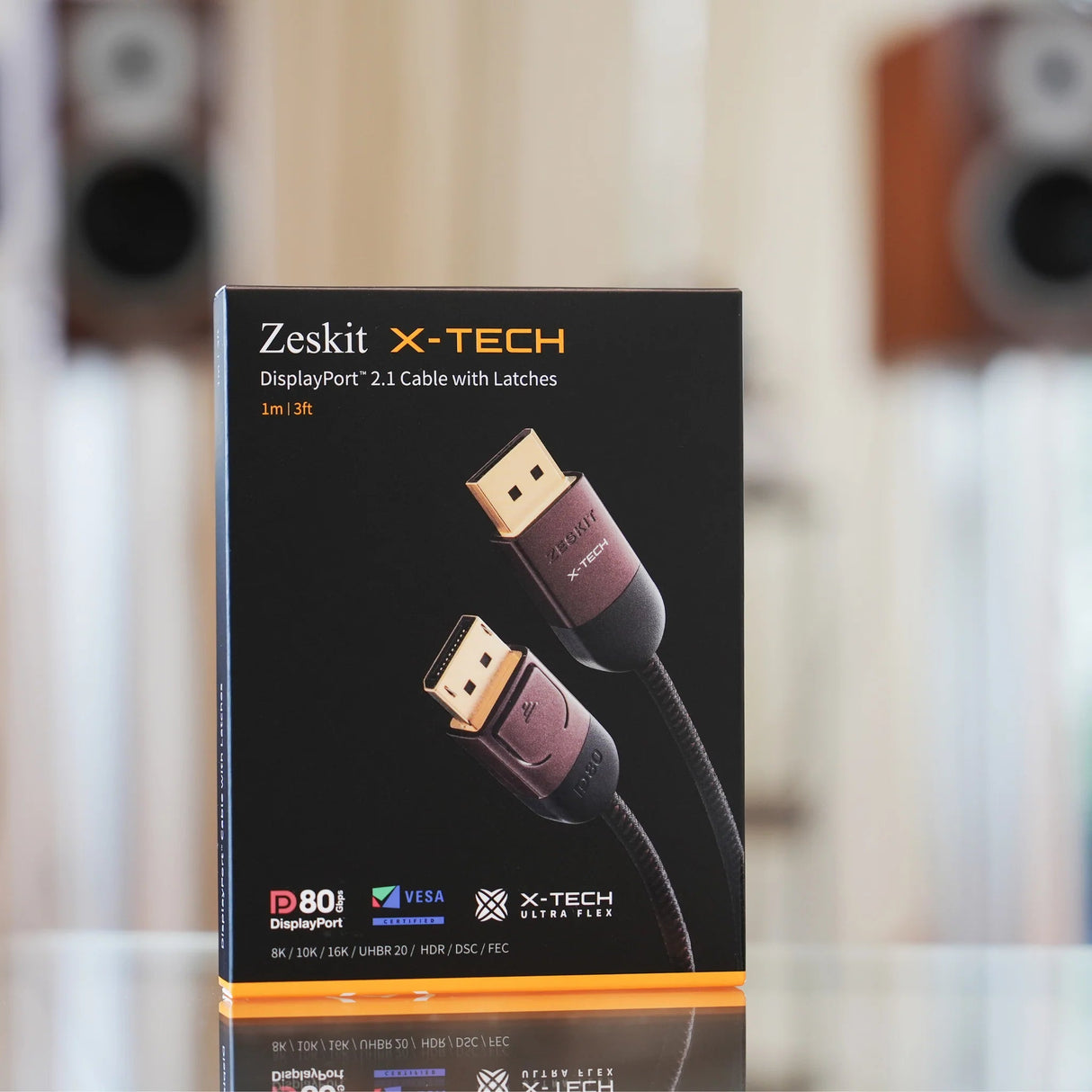 Zeskit X - Tech™ 16K DisplayPort 2.1 訊號線 - Fever Electrics 電器熱網購平台